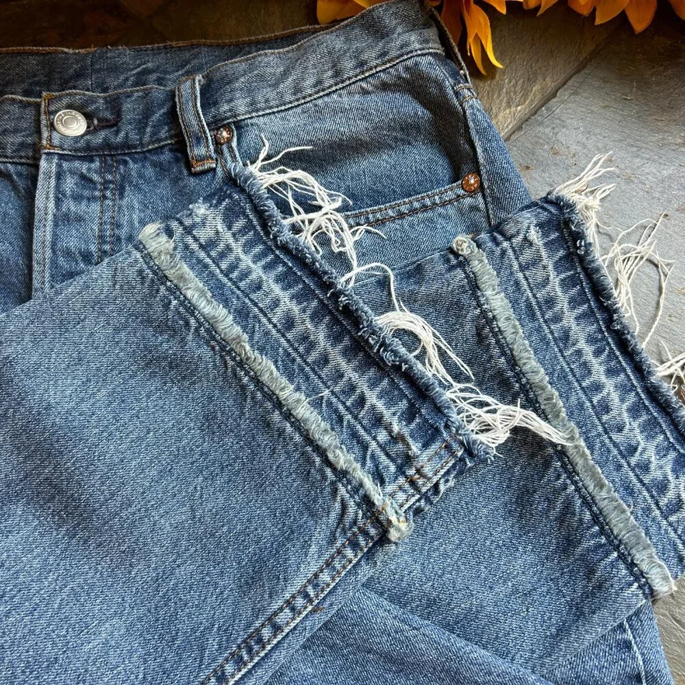 We the Free Button-Fly Jeans w/Double-Frayed Hem - Picture 9 of 16